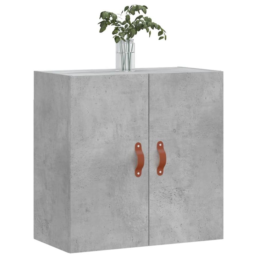 Wandkast 60X31X60 Cm Bewerkt Hout Betongrijs