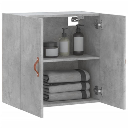 Wandkast 60X31X60 Cm Bewerkt Hout Betongrijs