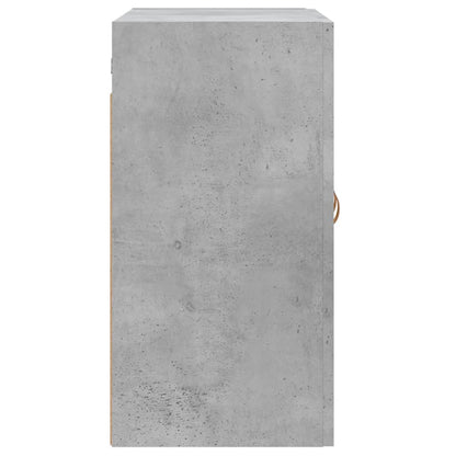 Wandkast 60X31X60 Cm Bewerkt Hout Betongrijs