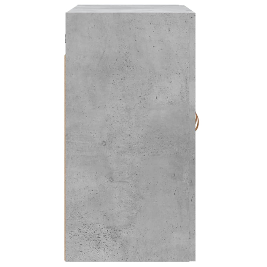 Wandkast 60X31X60 Cm Bewerkt Hout Betongrijs