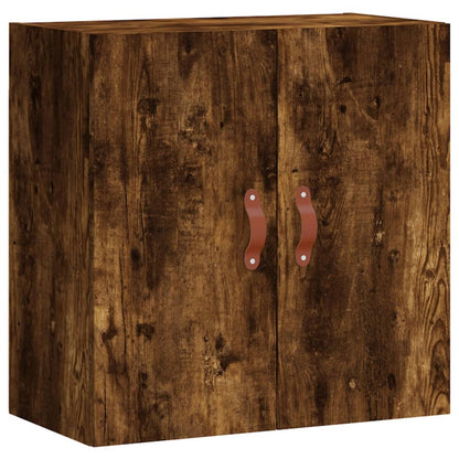 Wandkast 60X31X60 Cm Bewerkt Hout Kleurig Gerookt eiken
