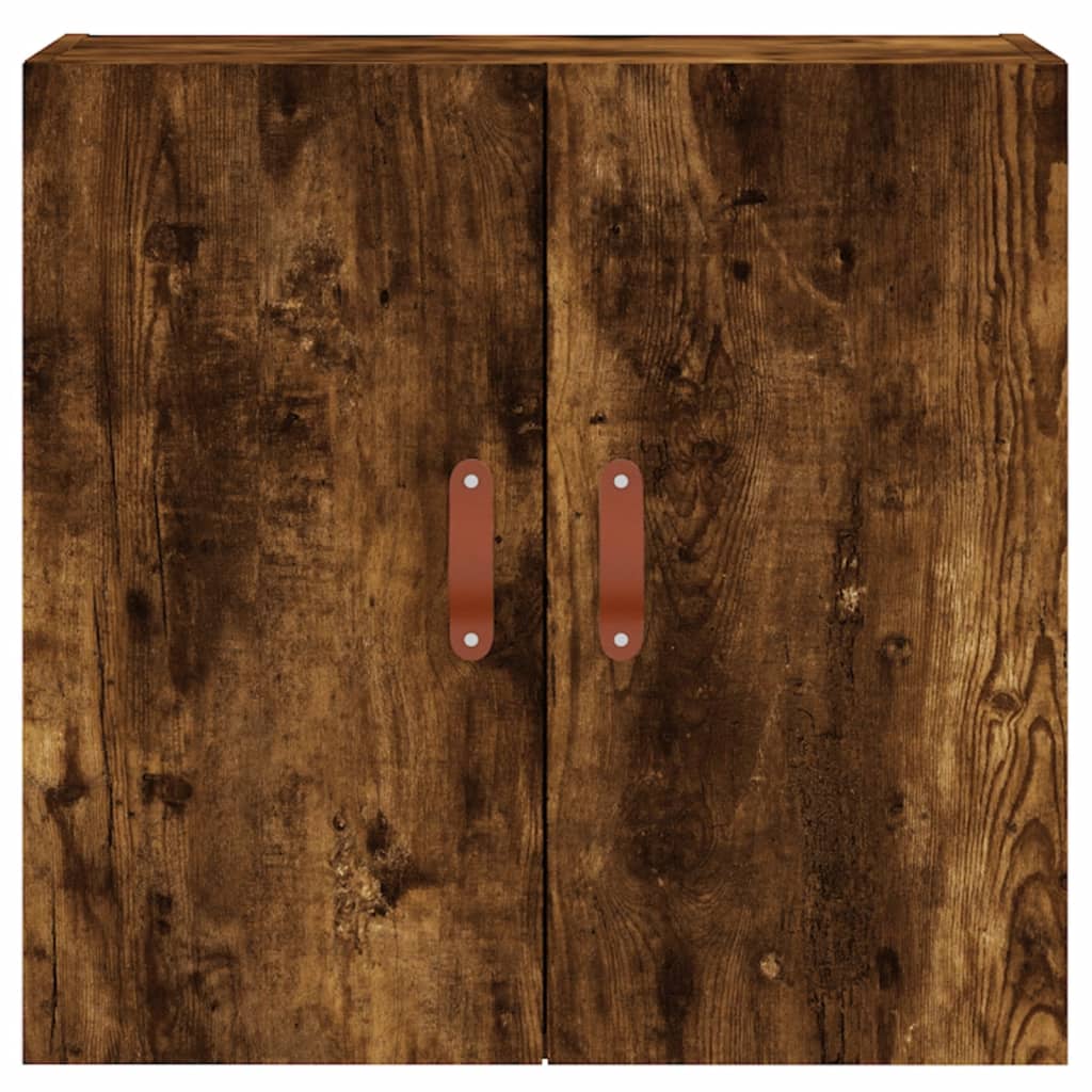 Wandkast 60X31X60 Cm Bewerkt Hout Kleurig Gerookt eiken