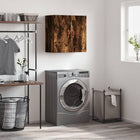 Wandkast 60x31x60 cm bewerkt hout gerookt eiken