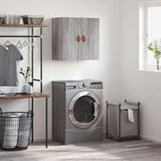Wandkast 60x31x60 cm grijs sonoma eiken