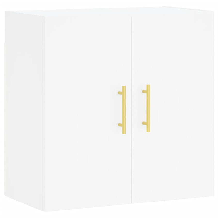 Wandkast 60X31X60 Cm Bewerkt Hout Wit