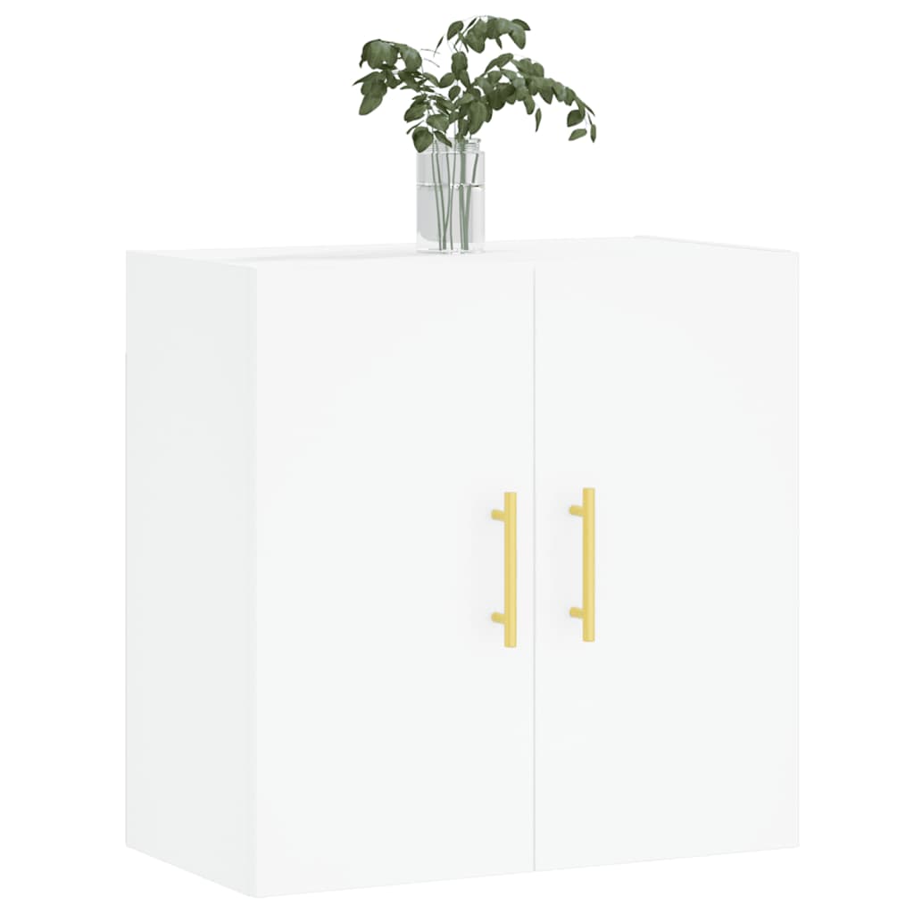 Wandkast 60X31X60 Cm Bewerkt Hout Wit