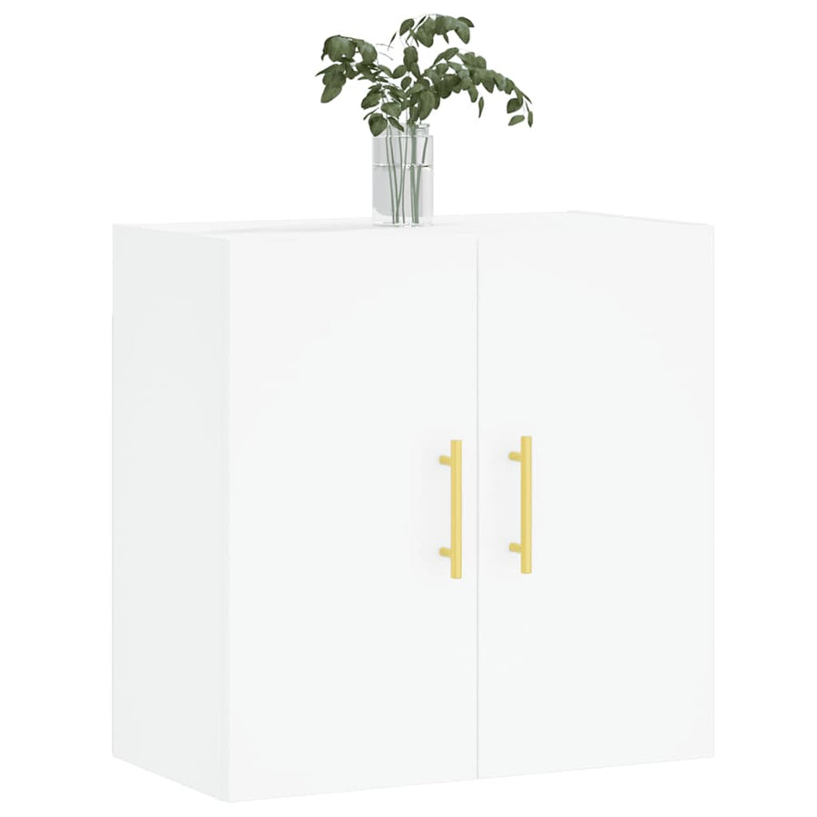 Wandkast 60X31X60 Cm Bewerkt Hout Wit
