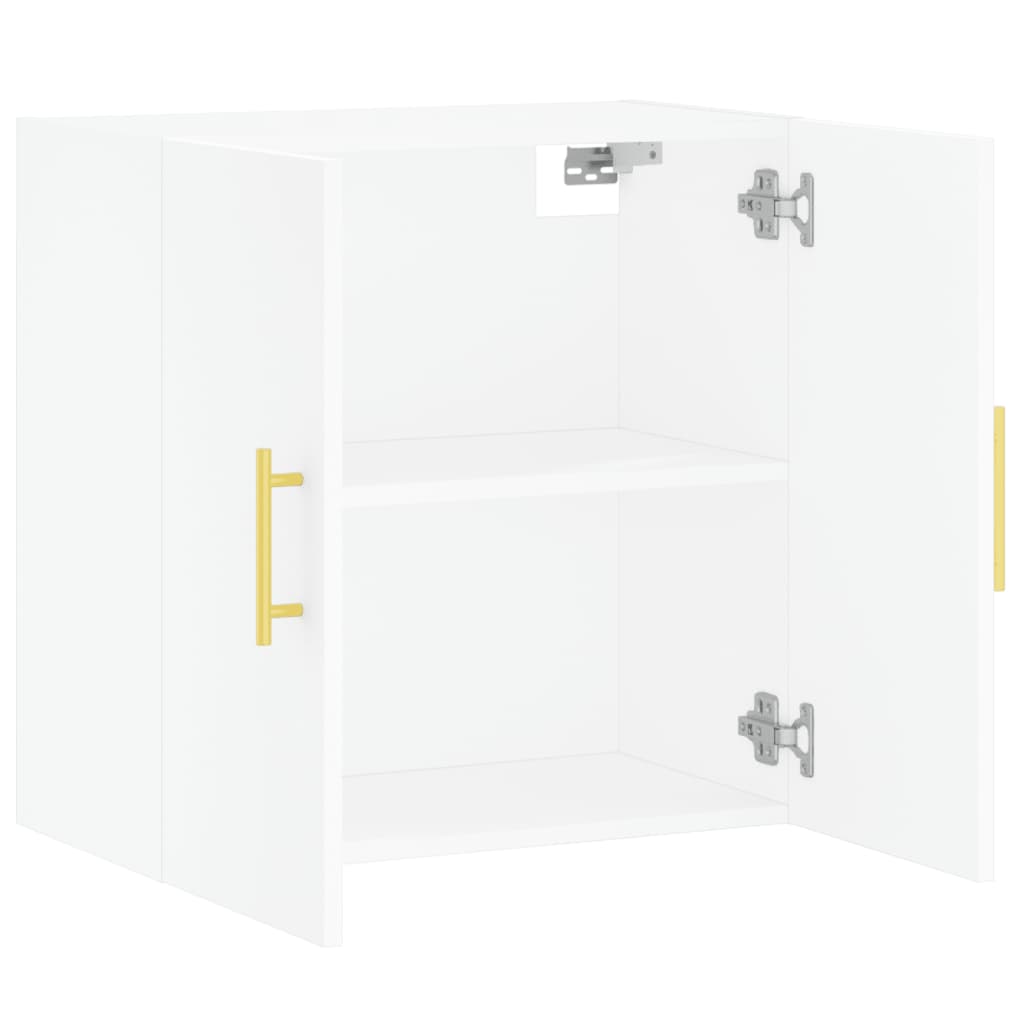 Wandkast 60X31X60 Cm Bewerkt Hout Wit