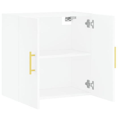 Wandkast 60X31X60 Cm Bewerkt Hout Wit
