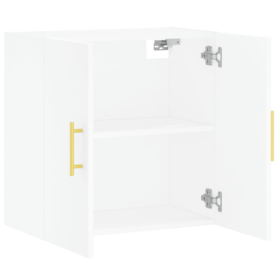 Wandkast 60X31X60 Cm Bewerkt Hout Wit