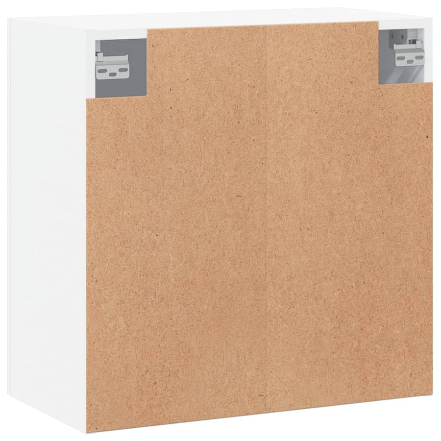 Wandkast 60X31X60 Cm Bewerkt Hout Wit