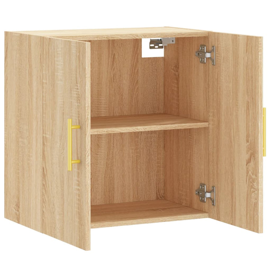 Wandkast 60X31X60 Cm Bewerkt Hout Sonoma Eikenkleurig