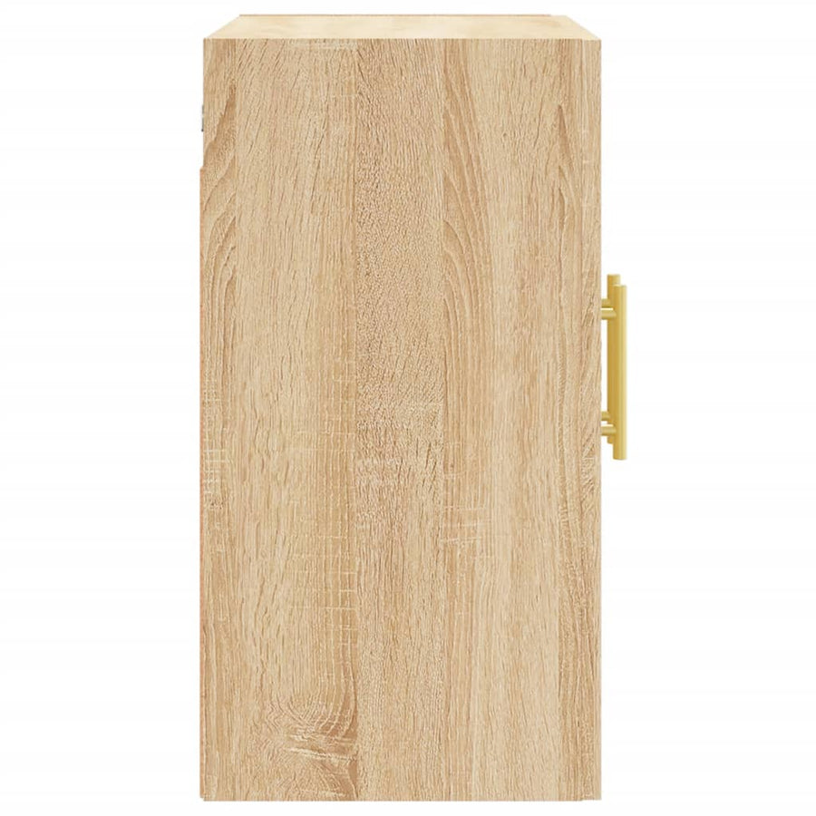 Wandkast 60X31X60 Cm Bewerkt Hout Sonoma Eikenkleurig