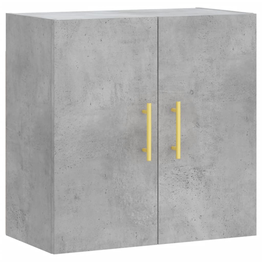 Wandkast 60X31X60 Cm Bewerkt Hout Betongrijs