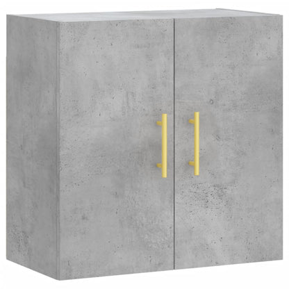 Wandkast 60X31X60 Cm Bewerkt Hout Betongrijs