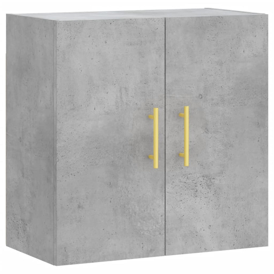 Wandkast 60X31X60 Cm Bewerkt Hout Betongrijs