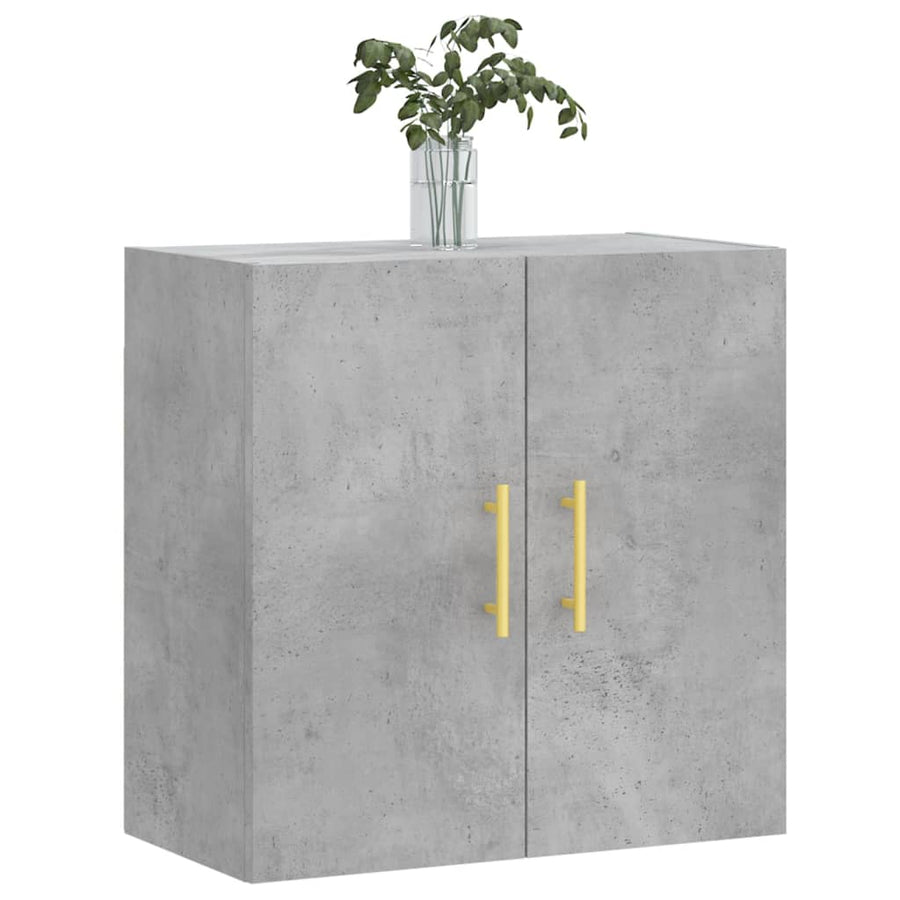 Wandkast 60X31X60 Cm Bewerkt Hout Betongrijs