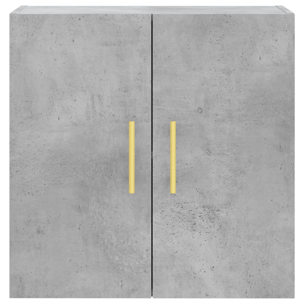 Wandkast 60X31X60 Cm Bewerkt Hout Betongrijs