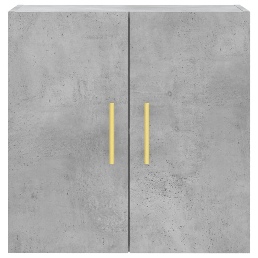 Wandkast 60X31X60 Cm Bewerkt Hout Betongrijs