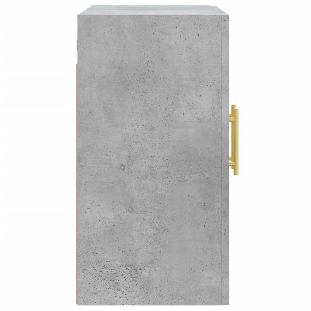 Wandkast 60X31X60 Cm Bewerkt Hout Betongrijs