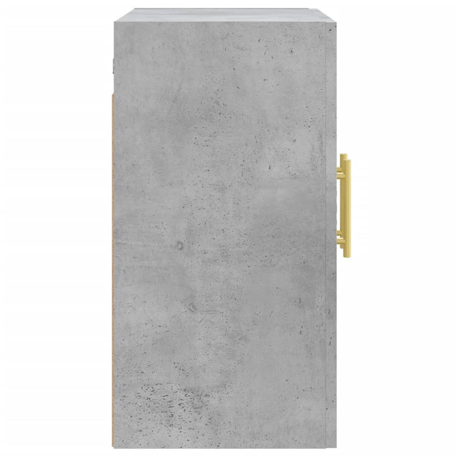 Wandkast 60X31X60 Cm Bewerkt Hout Betongrijs