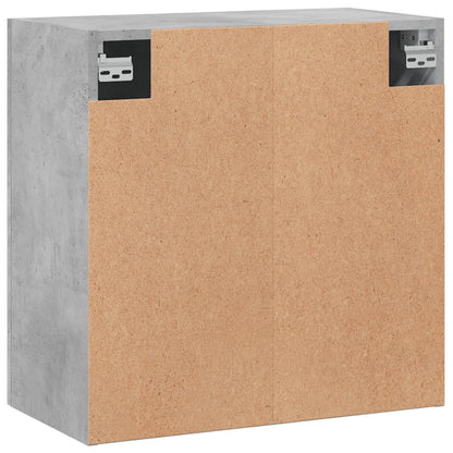 Wandkast 60X31X60 Cm Bewerkt Hout Betongrijs