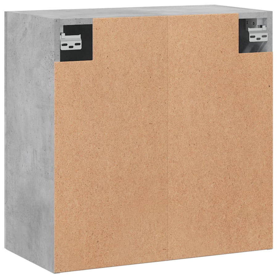 Wandkast 60X31X60 Cm Bewerkt Hout Betongrijs