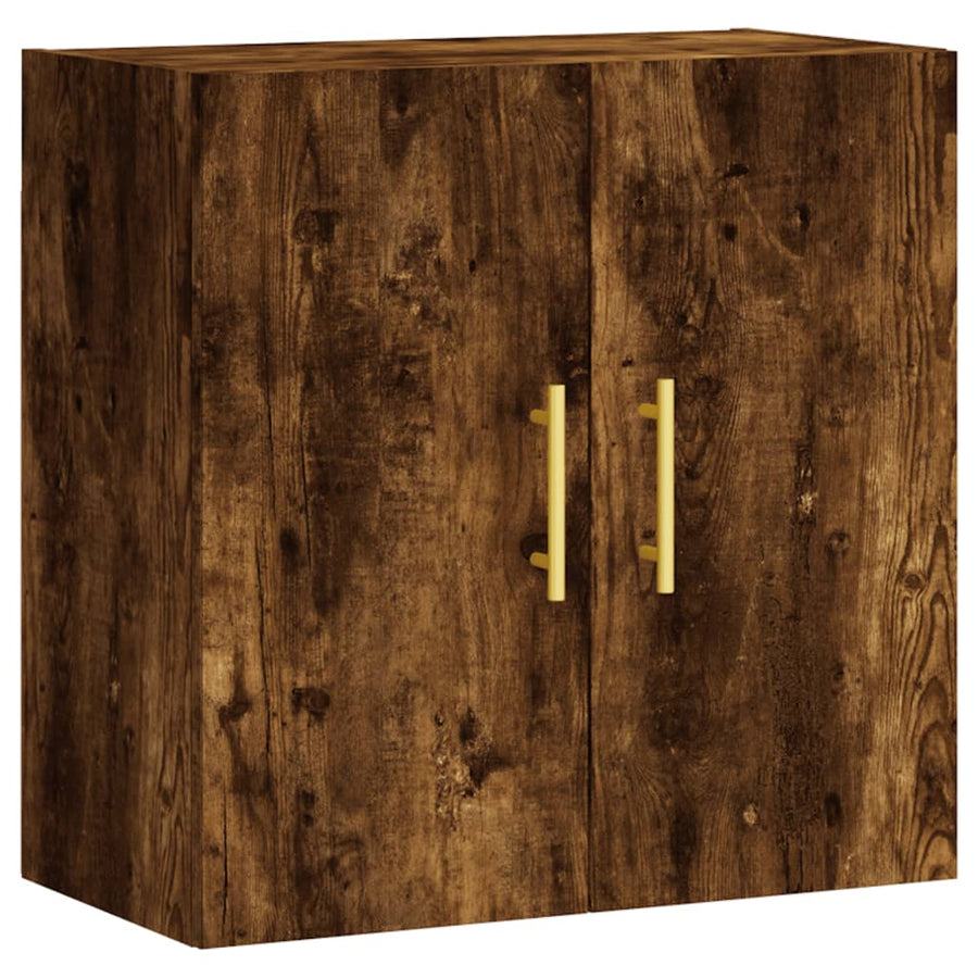 Wandkast 60X31X60 Cm Bewerkt Hout Gerookt Eikenkleurig