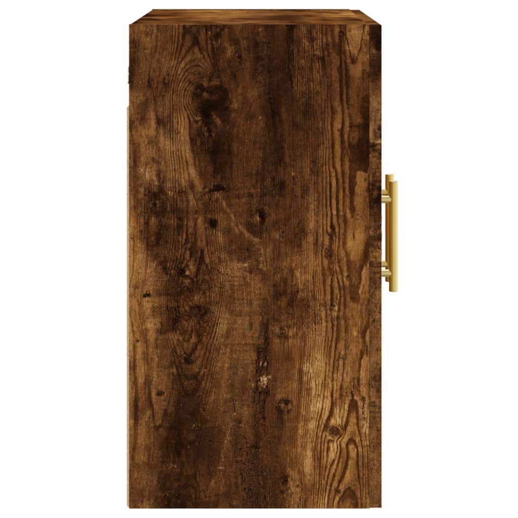 Wandkast 60X31X60 Cm Bewerkt Hout Gerookt Eikenkleurig