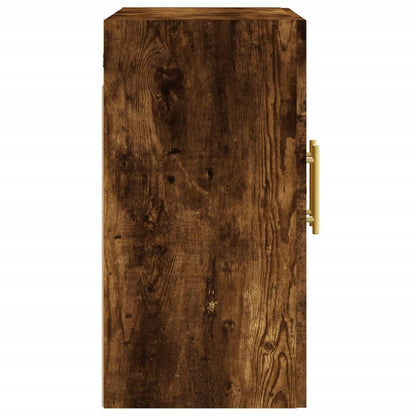 Wandkast 60X31X60 Cm Bewerkt Hout Gerookt Eikenkleurig