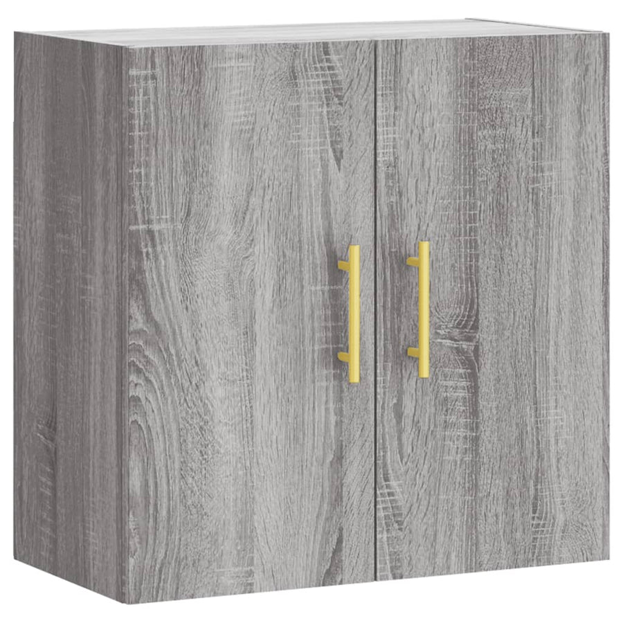 Wandkast 60X31X60 Cm Bewerkt Hout Grijs Sonoma Eikenkleurig