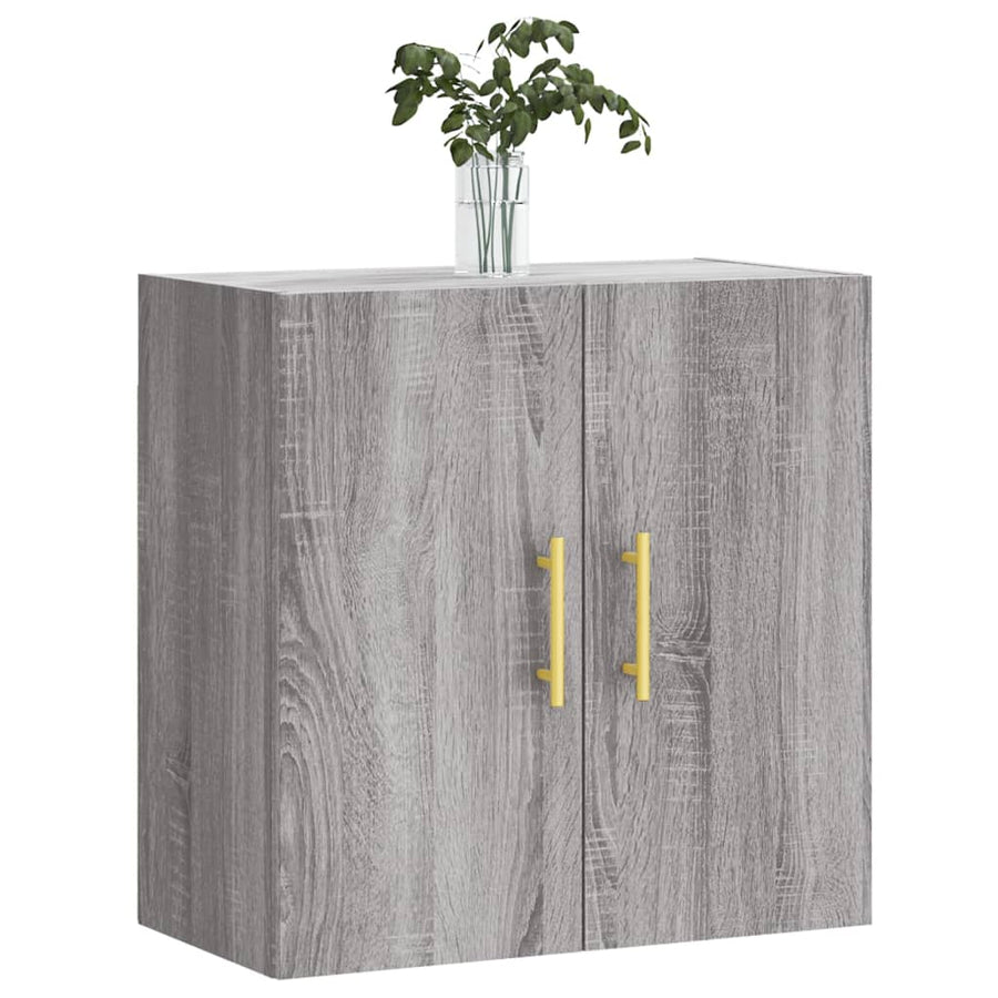 Wandkast 60X31X60 Cm Bewerkt Hout Grijs Sonoma Eikenkleurig