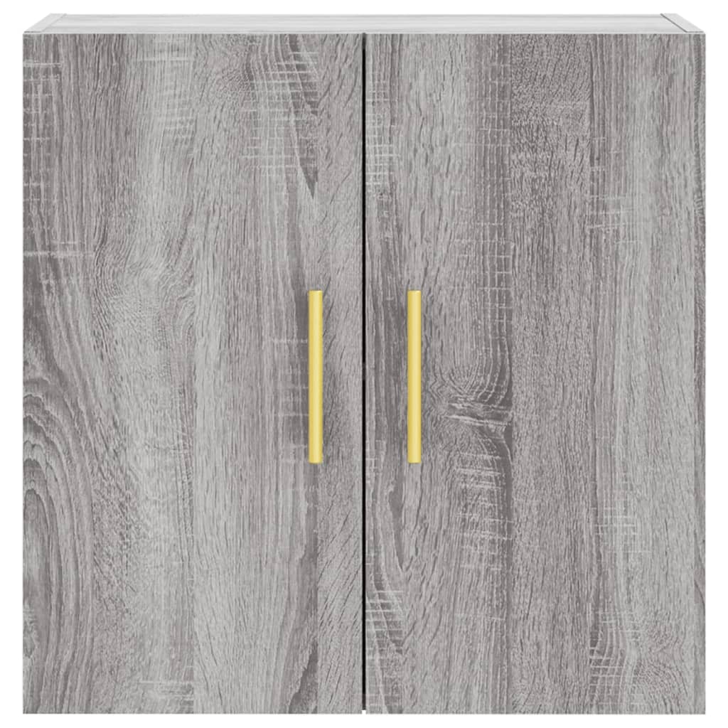 Wandkast 60X31X60 Cm Bewerkt Hout Grijs Sonoma Eikenkleurig