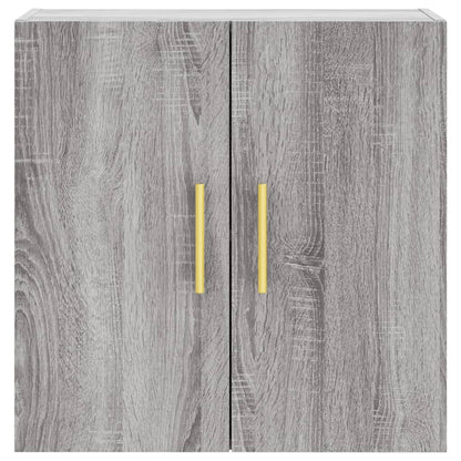 Wandkast 60X31X60 Cm Bewerkt Hout Grijs Sonoma Eikenkleurig