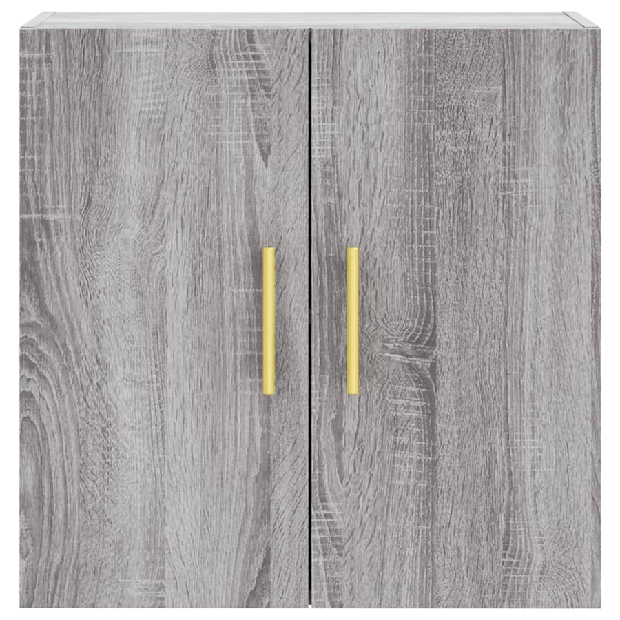 Wandkast 60X31X60 Cm Bewerkt Hout Grijs Sonoma Eikenkleurig