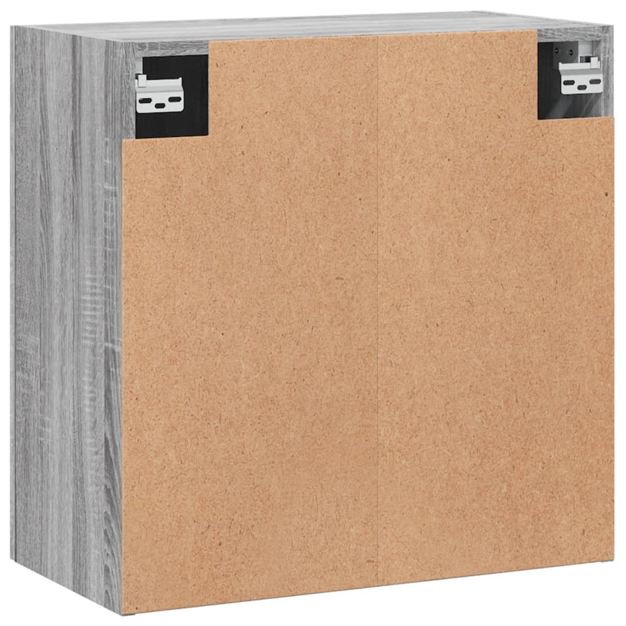Wandkast 60X31X60 Cm Bewerkt Hout Grijs Sonoma Eikenkleurig