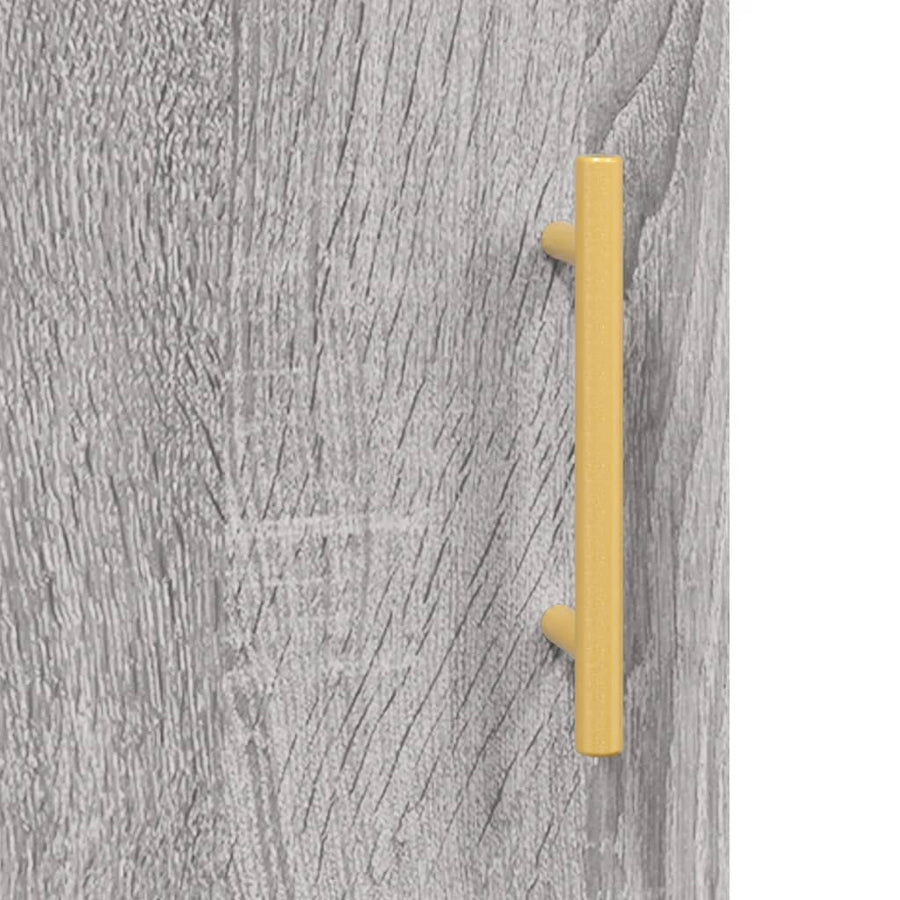 Wandkast 60X31X60 Cm Bewerkt Hout Grijs Sonoma Eikenkleurig