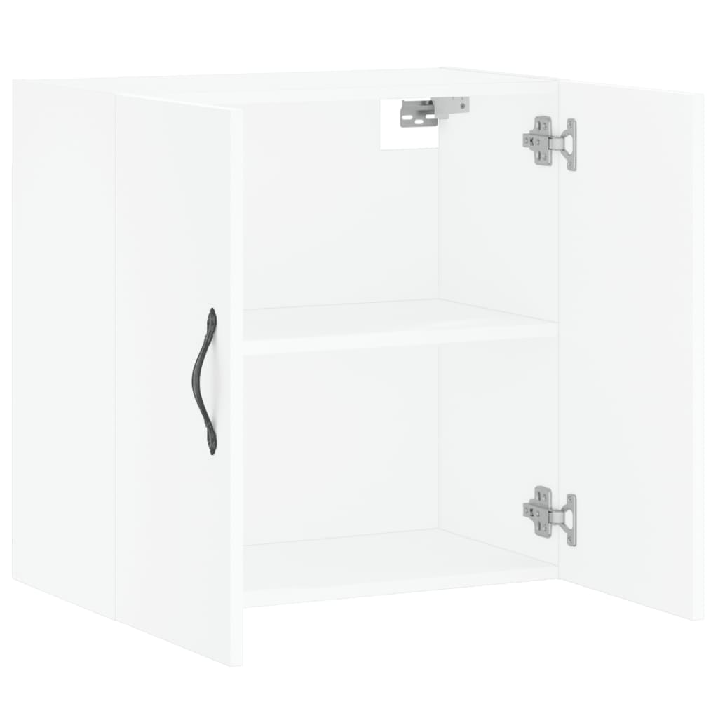 Wandkast 60X31X60 Cm Bewerkt Hout Wit