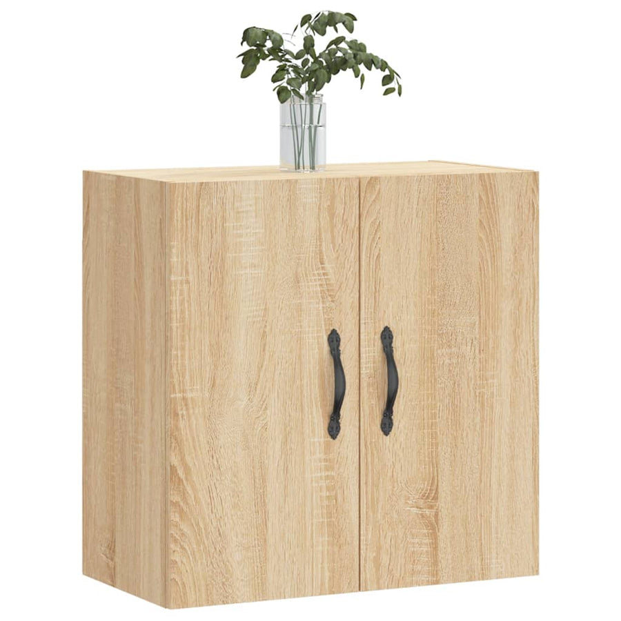 Wandkast 60X31X60 Cm Bewerkt Hout Kleurig Sonoma eiken