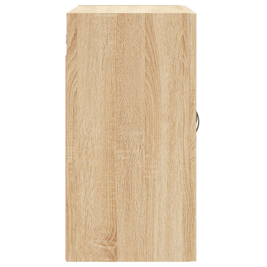 Wandkast 60X31X60 Cm Bewerkt Hout Kleurig Sonoma eiken