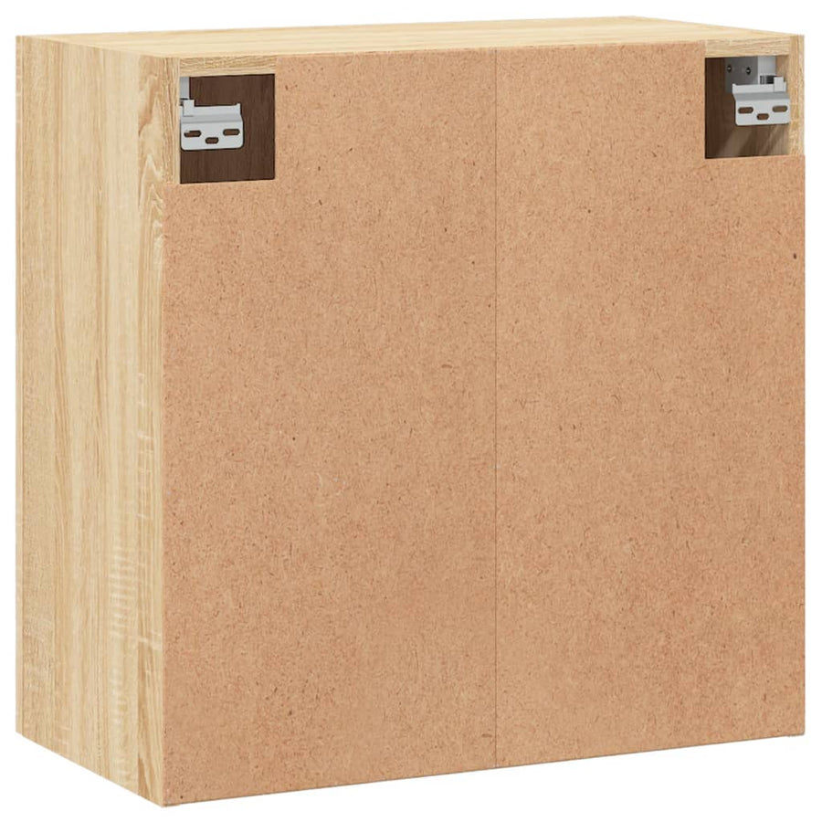Wandkast 60X31X60 Cm Bewerkt Hout Kleurig Sonoma eiken