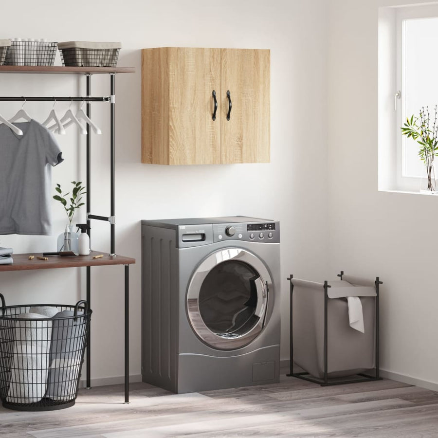 Wandkast 60X31X60 Cm Bewerkt Hout Kleurig Sonoma eiken