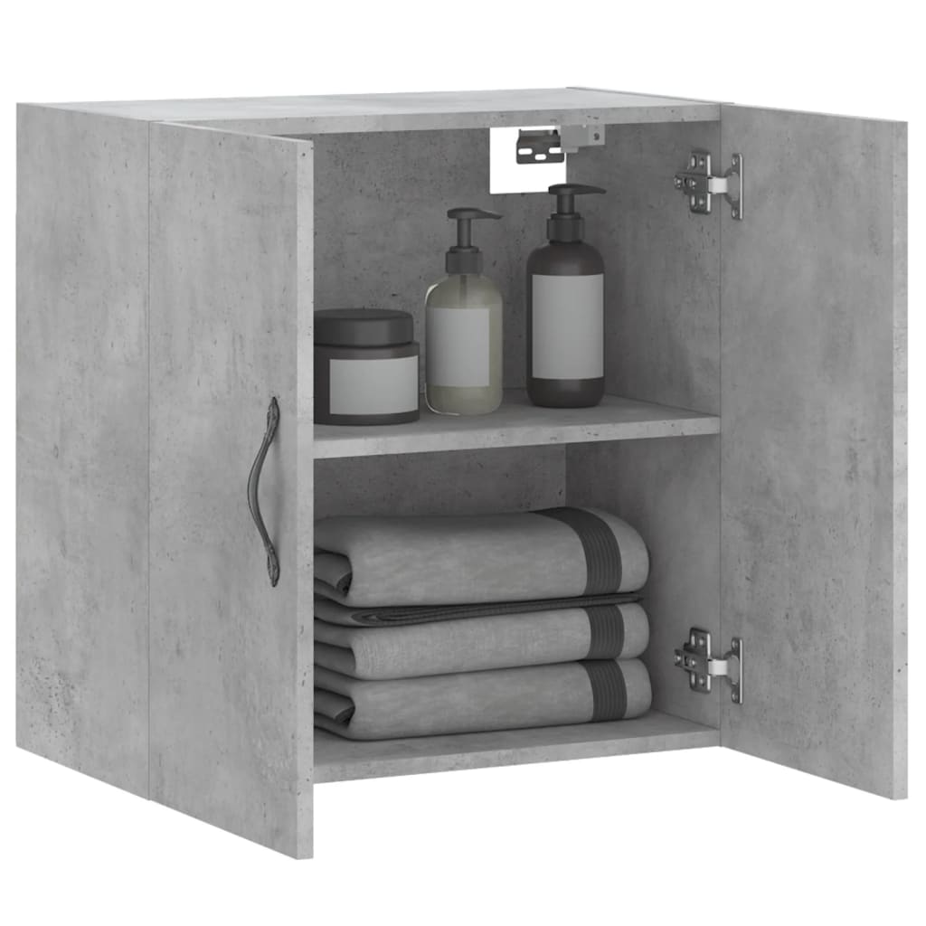 Wandkast 60x31x60 cm bewerkt hout betongrijs