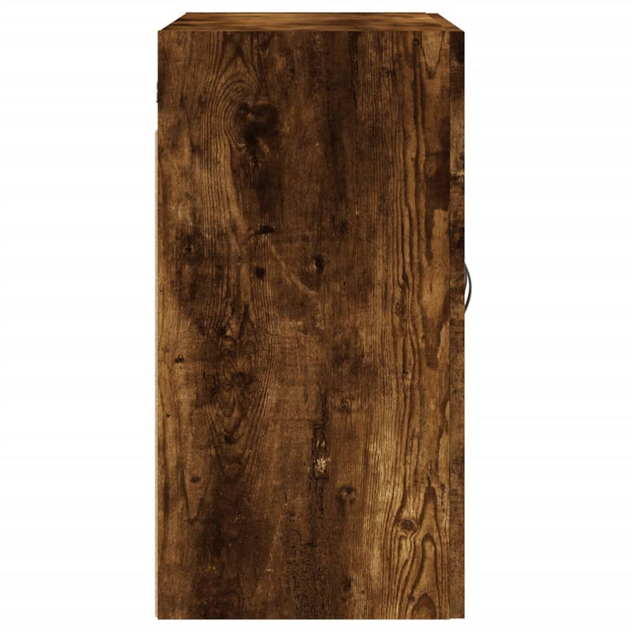 Wandkast 60x31x60 cm bewerkt hout gerookt eikenkleurig