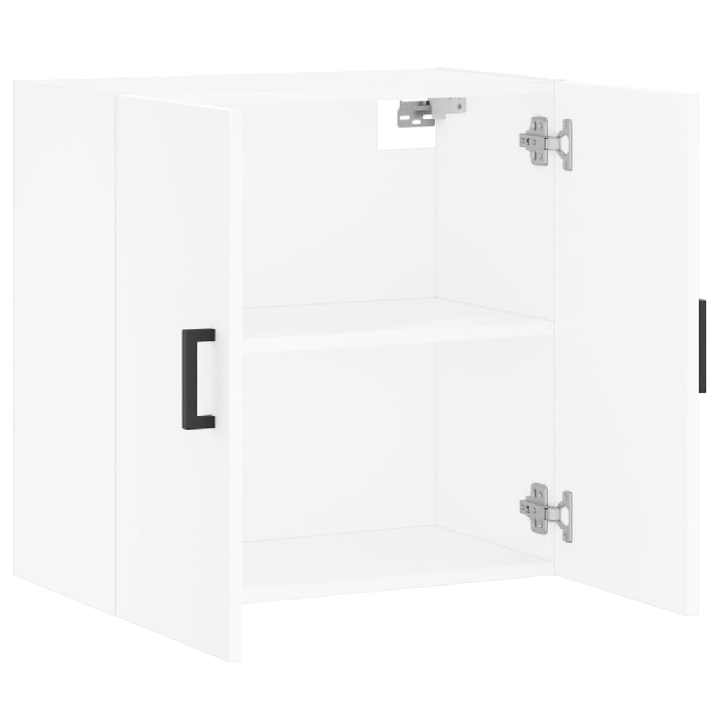 Wandkast 60X31X60 Cm Bewerkt Hout Wit