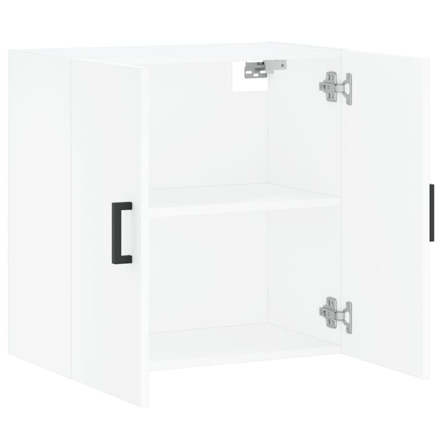 Wandkast 60X31X60 Cm Bewerkt Hout Wit