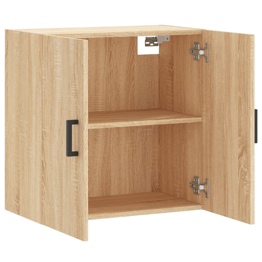 Wandkast 60X31X60 Cm Bewerkt Hout Sonoma Eikenkleurig