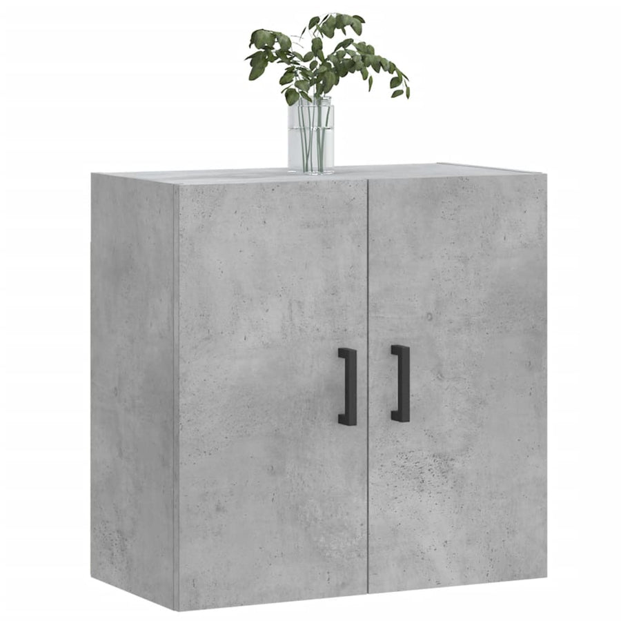 Wandkast 60X31X60 Cm Bewerkt Hout Betongrijs