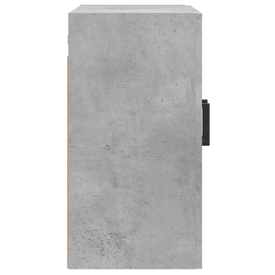 Wandkast 60X31X60 Cm Bewerkt Hout Betongrijs