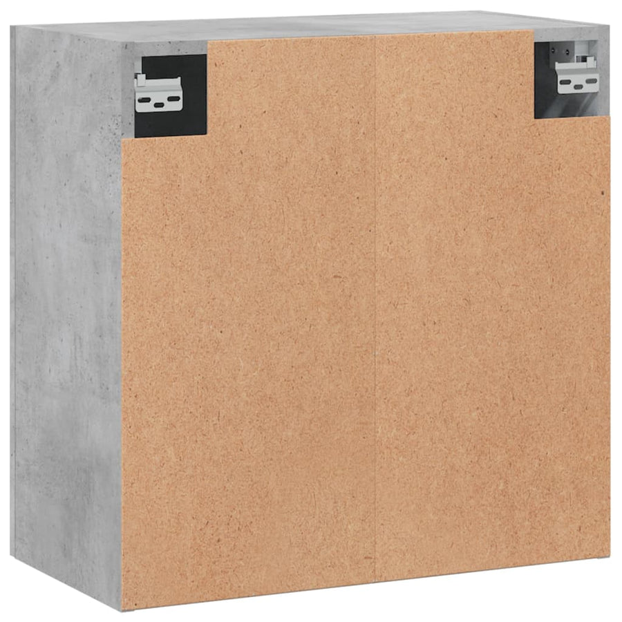 Wandkast 60X31X60 Cm Bewerkt Hout Betongrijs